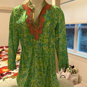Lilly Pulitzer cotton M tunic top shirt